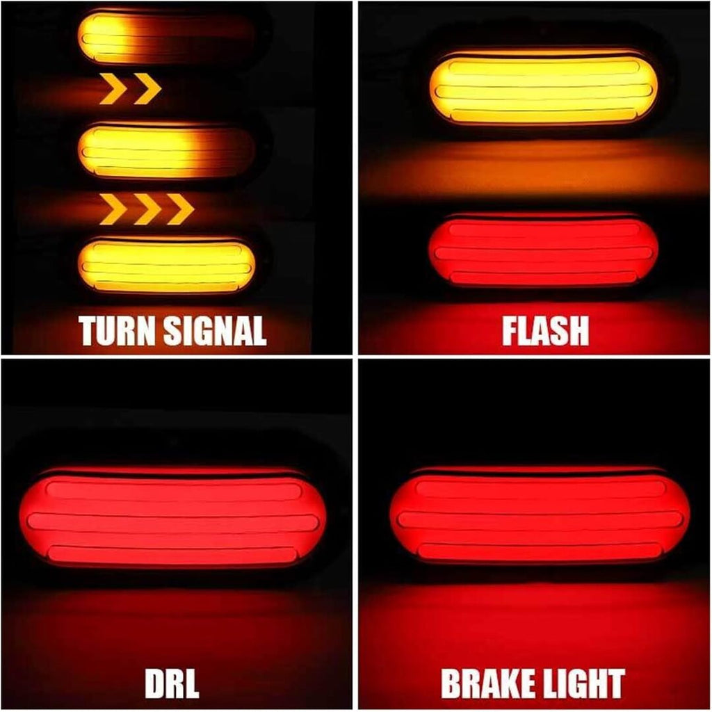 2 Pcs LED Tail Light DRL Running Light Rear Brake Lamp Turn Signal Lamp