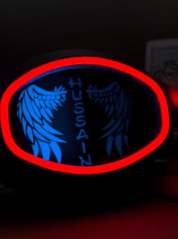 Custom name backlights Devil Wings Styles