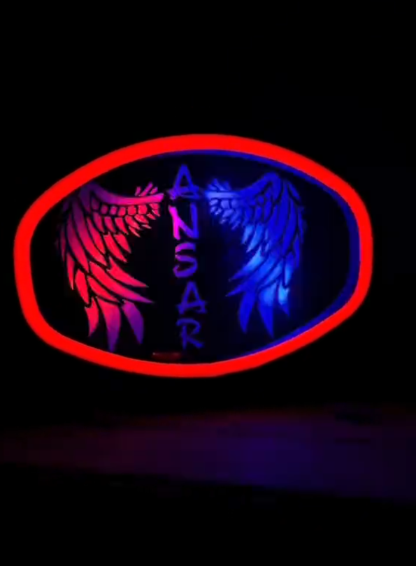 Custom name backlights Devil Wings Styles