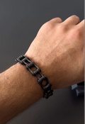 Davieslee Heavy 's Bracelet Black Silver Stainless Steel Wristband Male Party Jewelry 14/19/23mm