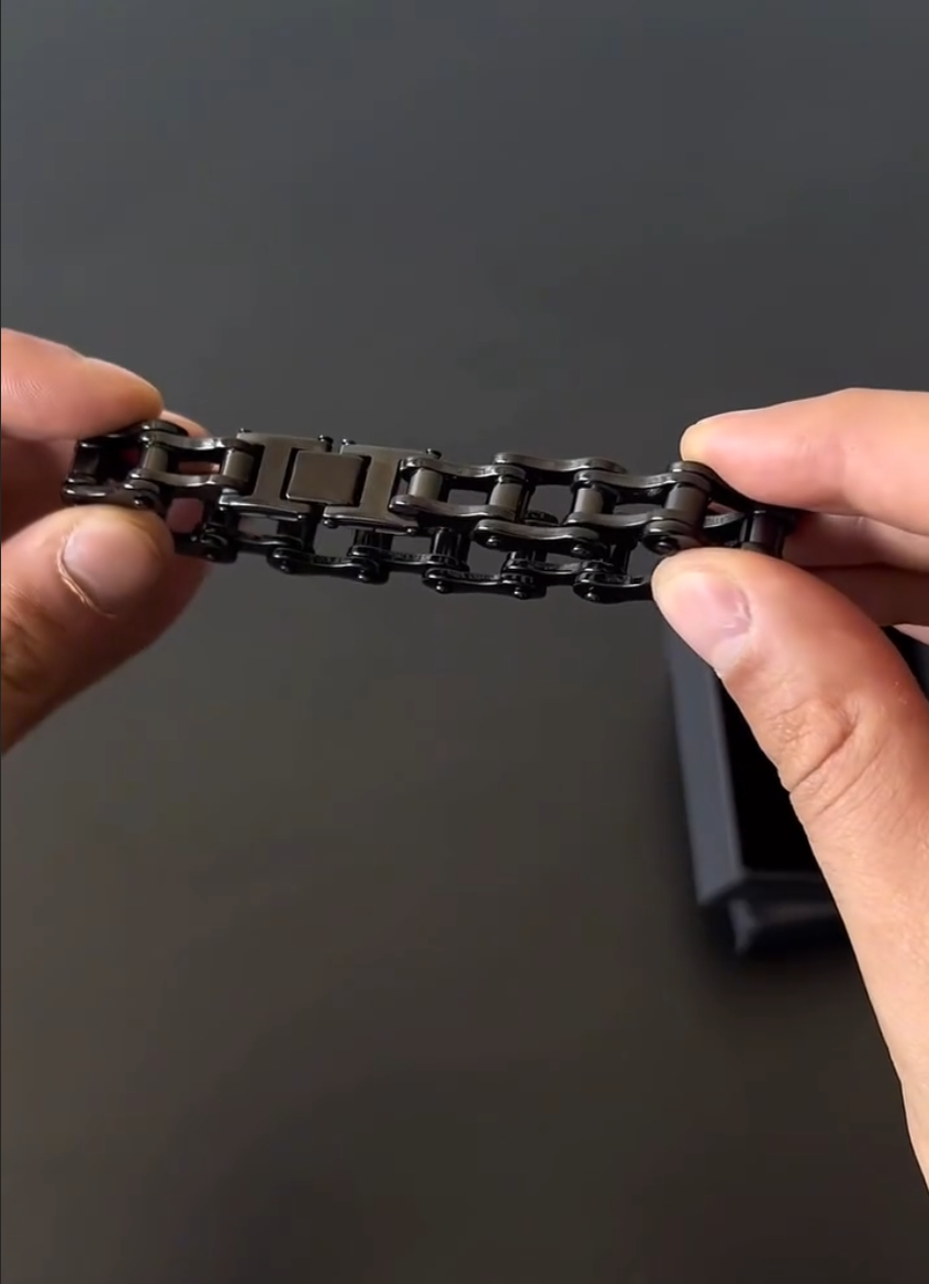 Davieslee Heavy 's Bracelet Black Silver Stainless Steel Wristband Male Party Jewelry 14/19/23mm